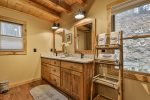 Master bathroom with double vanity